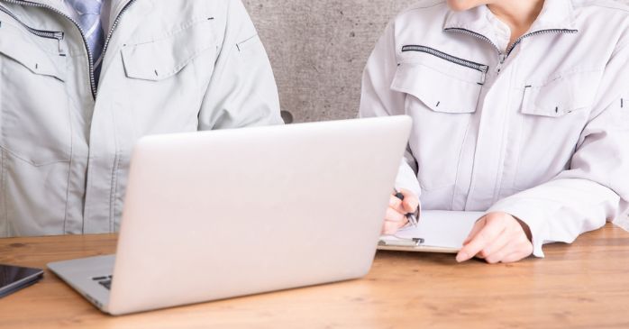 パソコンを利用できる作業員