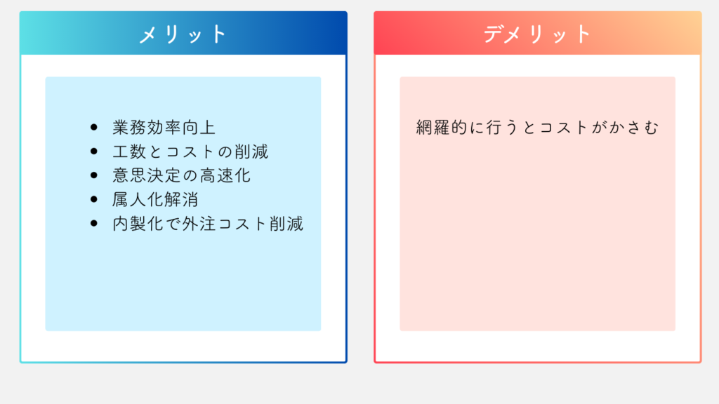 DX社員研修のメリット・デメリット